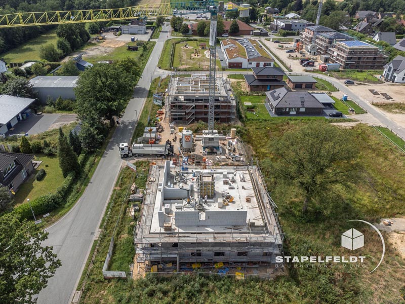 Das Bauunternehmen für den Neubau von 5 Mehrfamilienhäusern in Tespe | Wohnungsbau Baugebiet am Am Avendorfer Weg / Osterstücke | Stapelfeldt Bauunternehmung
